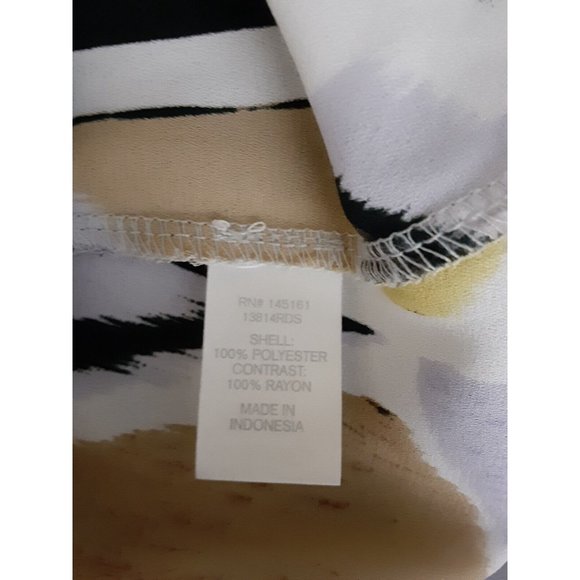 Charming Charlie Women's Gray Abstract Print 3/4 Sleeve Raglan Top Shirt S - Picture 7 of 7